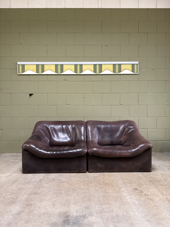 De Sede model DS-46 black-brown neck leather 6-piece – Couches (photo 6 of 15)