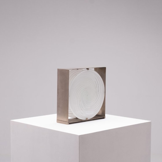 Image 1 of 1x ‘Spiral’ model LT217 Tafellamp door Carlo Nason voor Mazzega, 1960s