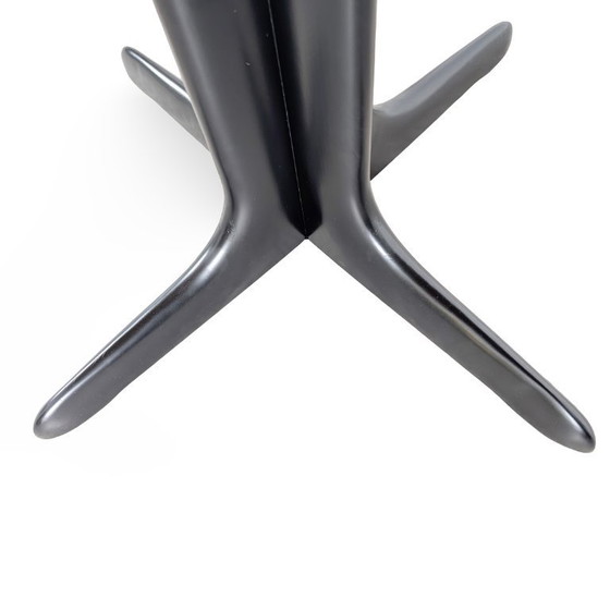 Image 1 of Vintage design eettafel, zwart, mid-century modern, jaren 70, Duitsland