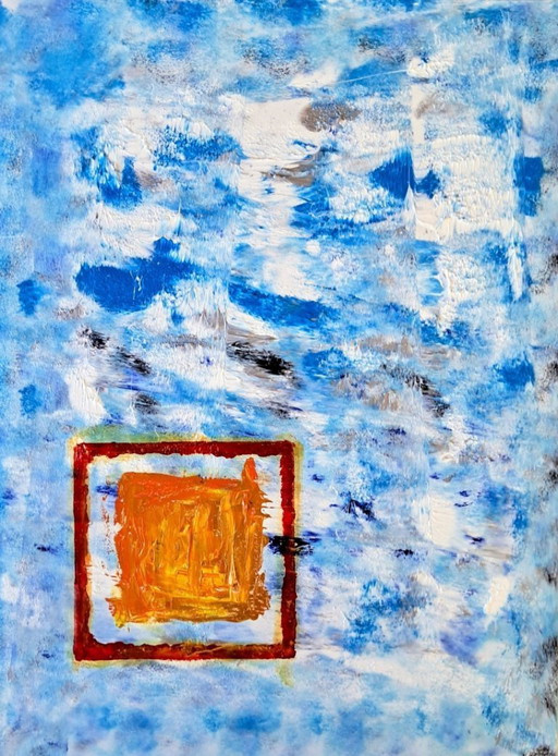 Enzo SAN MARCO - Squares in the infinity - Artist painting