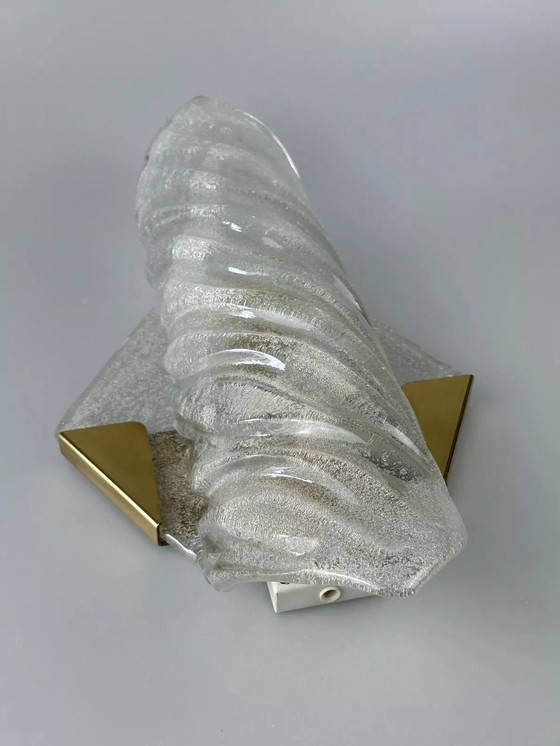 Image 1 of Lampada da parete XL anni '60 e '70 Applique da parete Kaiser Leuchten Ottone Vetro Space Age