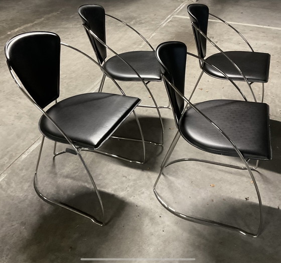 Image 1 of Set of four Fil Made in Italy chairs