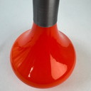 Vintage oranje hanglamp met druppelvorm, jaren 70
