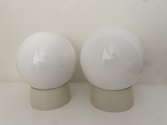 Vintage Corodex Plafondlampen - Wandlampen - Bollampen – Jaren 70/80 Retro - Set van 2 – Plastic (photo 7 of 8)