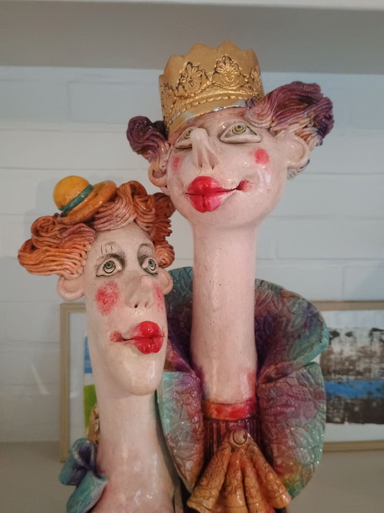 Sculptuur My prins charming – Annaart, Beeldhouwkunst, Keramiek, Goud (photo 2 of 14)