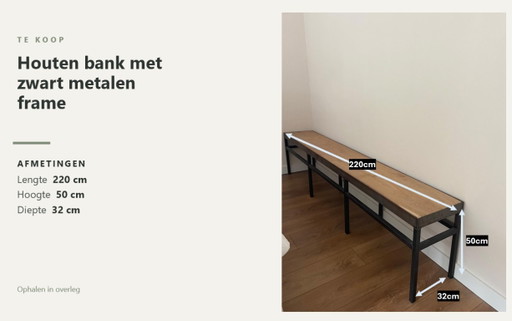 DOIT PARTIR VITE! Banc en chêne (salle à manger) 220cm