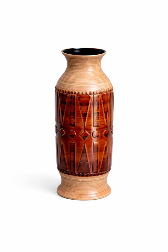 Image 1 of Klein Keramik | West Germany floor vase | model 723-52 | Mid- Century Modern | c. 1970 