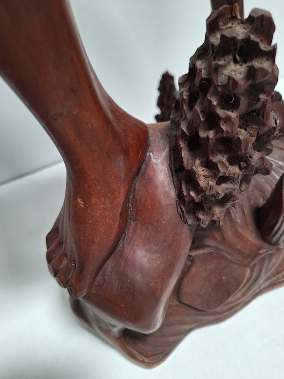 Image 1 of Balinesische Hartholzstatue eines Fischers