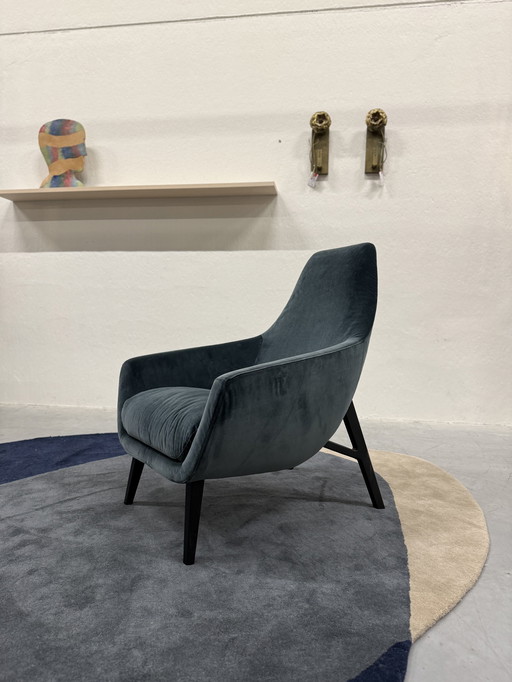 Montis Enzo Fauteuil Harald stof Blauw 