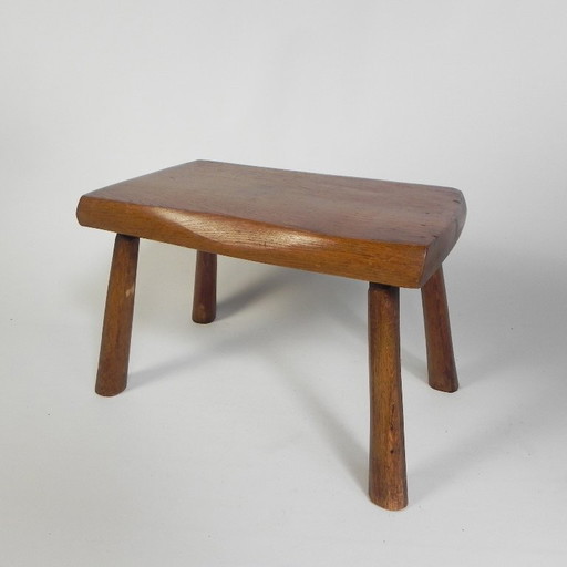 Tabouret vintage en tronc de chêne, années 1960 – krukjes, Wood