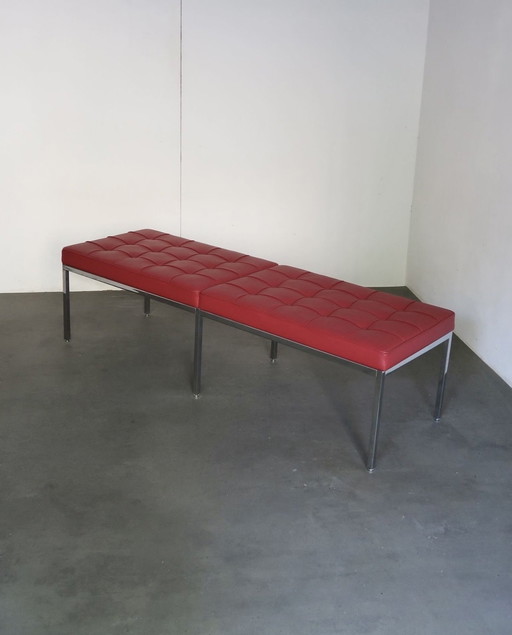 Florence Knoll leather bench