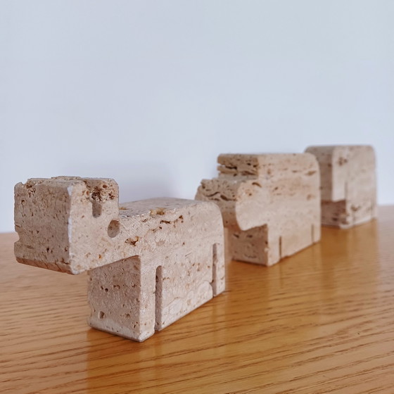 Image 1 of Travertin-Tiere (3er-Set)