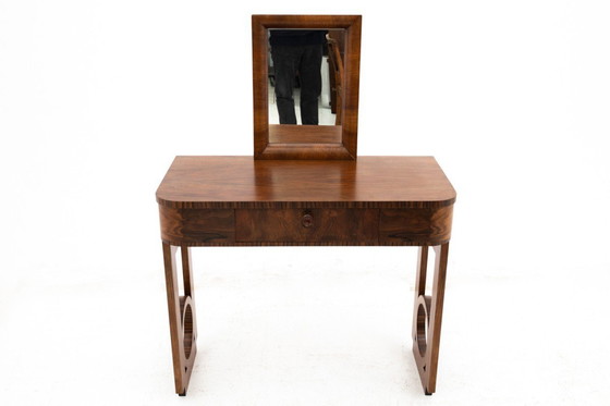 Image 1 of Tocador Art Decó con silla, Polonia, ca. 1930.