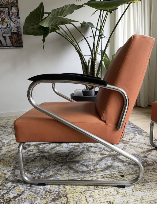 2 chaises longues rétro