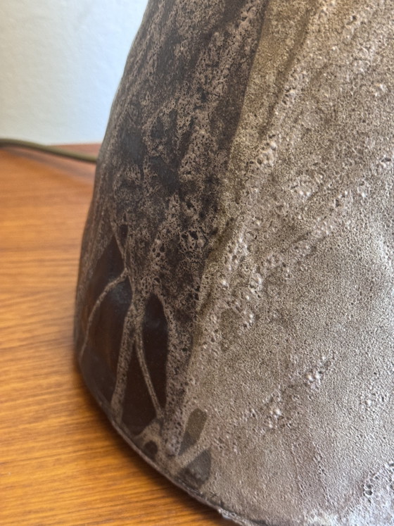 Vintage Brutalist Ceramic Table Lamp (photo 9 of 13)