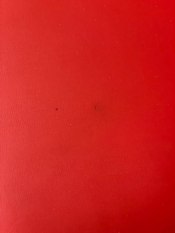 Image 1 of 6 Vintage 50's-60's RODE Skai eetkamerstoelen