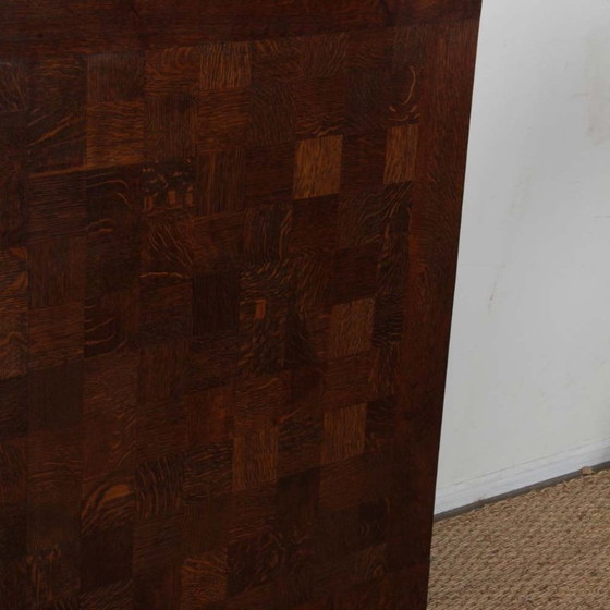 Image 1 of Oak dining table, Breton work from the 1940s