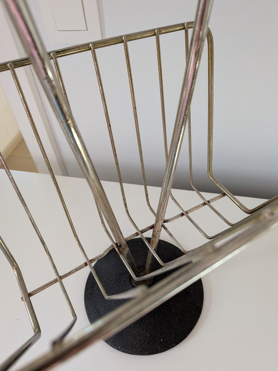 Vintage Ashtray and Magazine Rack, Cast Iron, Metal, Black (photo 5 of 13)