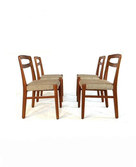 Image 1 of Set di 4 sedie da pranzo vintage danesi anni '70