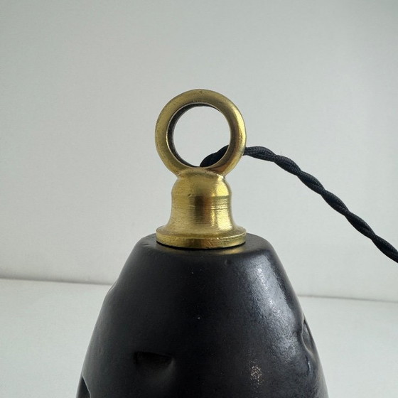 Image 1 of Vintage geëmailleerde industriële werkplaats hanglamp, 40 cm