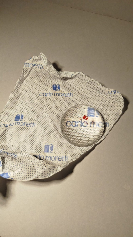 Image 1 of Fermacarte e Lente di ingrandimento di Carlo Moretti maestro vetraio di Murano