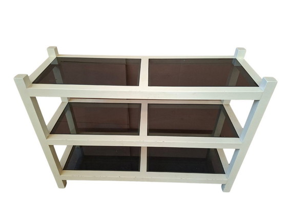 Image 1 of Vintage Bookcase/Console Table – 1990s Postmodern Design