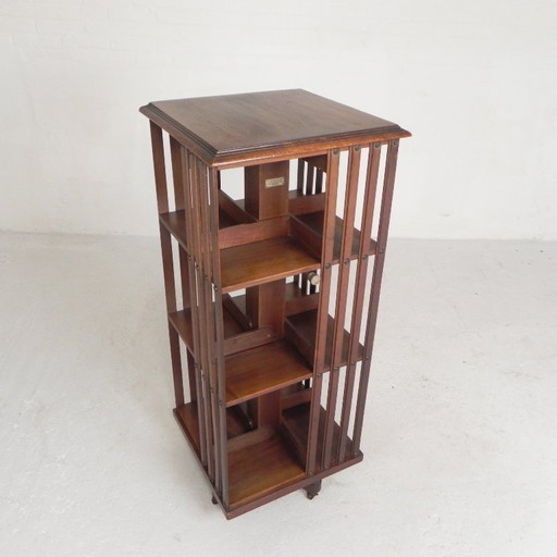 Mahogany book carousel G. Borgeaud Paris, 1930s