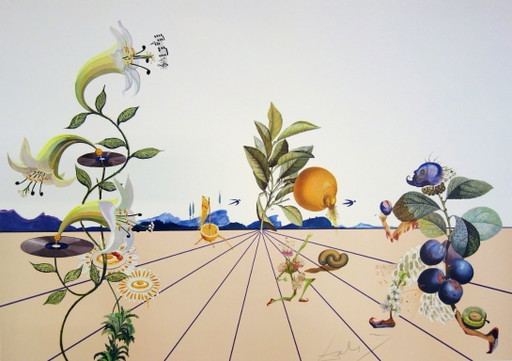Salvador Dalí: Flordali I, Litografía original firmada – lithos zeefdrukken, Paper (photo 2 of 7)