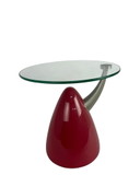 Beistelltische - Mid century red lava accent