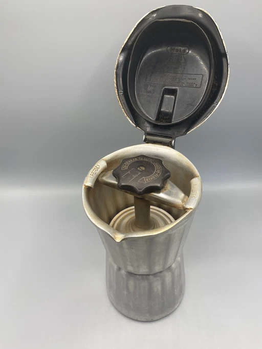 Caffettiera moka SEB in alluminio puro - 6 decilitri - Coperchio in bachelite - Anni '50-'60 (photo 2 of 6)