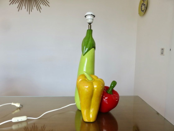 Image 1 of Very large ceramic lamp by François Chatain, France, 80s