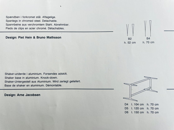 Image 1 of Table Fritz Hansen Superellipse