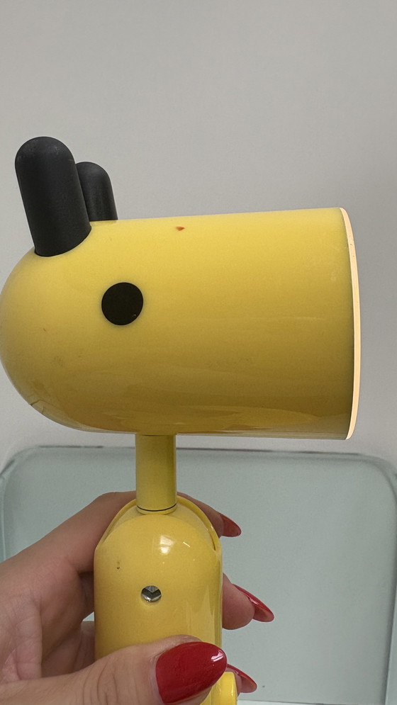 Image 1 of Lampada da tavolo o da parete vintage di design Ikea Krux giallo giraffa
