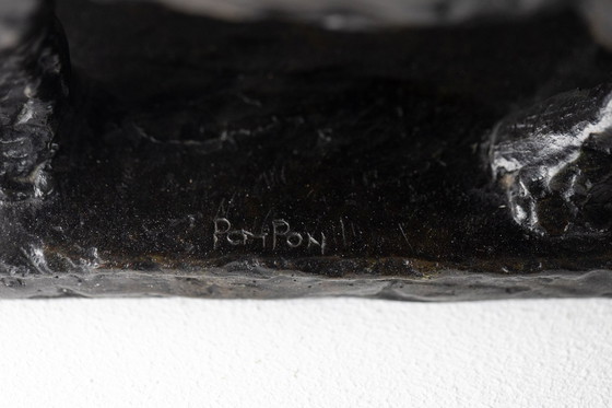 Image 1 of François Pompon. « Rhinocéros », bronze, tirage de 2006.