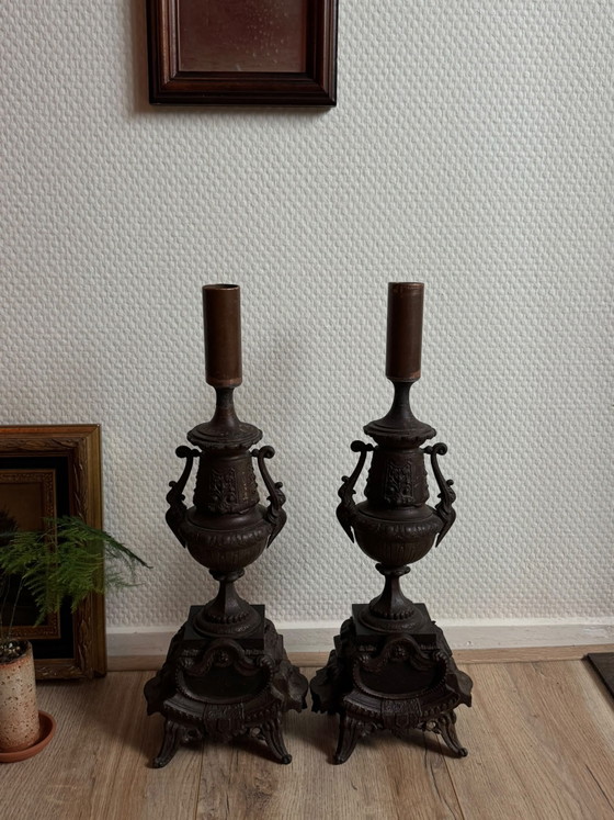 Image 1 of Set antiker barocker Kerzenleuchter