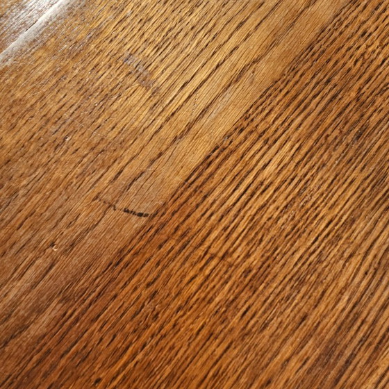 Image 1 of Französischer Art-déco-Esstisch – Ausziehbarer antiker Esstisch – 1920er Jahre