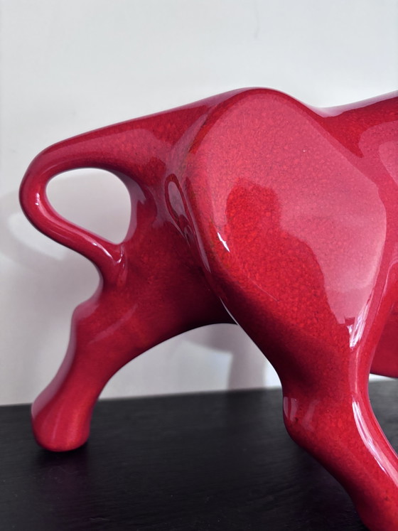 Keramieke Stier Spanje (33 cm) topatelier Artesania Emilio Ferrer Gomez (Valencia). – Decoratieve objecten (photo 11 of 11)