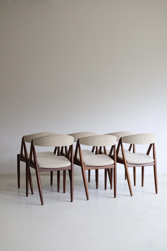 Image 1 of Set of 6 dining chairs model 31, Kai Kristiansen, 1960s
