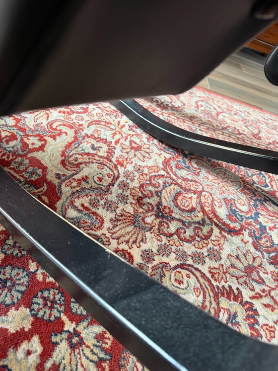 Stokke Vintage Leren Ergonomische Stoel Design Peter Opsvik – Fauteuils, Wood, Leather (photo 4 of 6)
