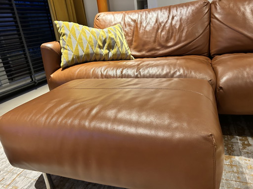 Divano e pouf Leolux da 3,5 posti in splendide condizioni