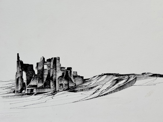 Image 1 of Eugène Eechaut (1928-2019) - Landscape in Ink (1970)