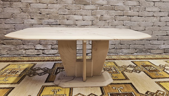 Image 1 of Rectangular Coffee Table in Travertine