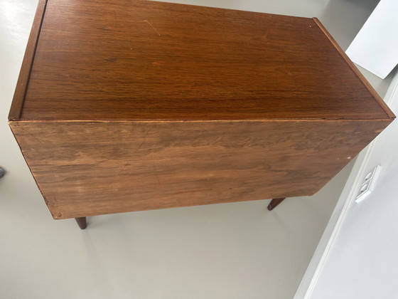 Image 1 of Commode vintage danoise en teck, style scandinave rétro, milieu du siècle.