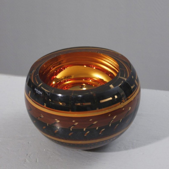 Image 1 of Cuenco escultura Monica Backström & Kosta Boda "Tonga" Suecia 1998