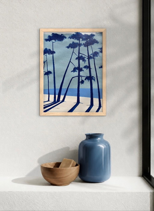 Framed Acrylic on Canvas 40x30 – schilderijen tekeningen