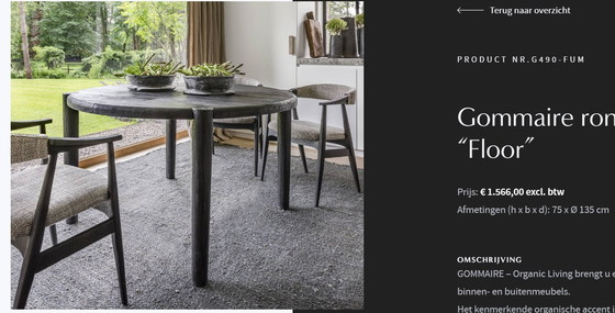 Image 1 of Tavolo da pranzo Gommaire 'Floor'