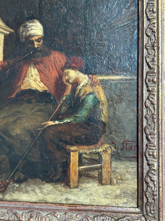 Óleo antiguo sobre tabla de Julius Joseph Gaspar Starck (1814–1884) – Pinturas y dibujos (photo 5 of 6)