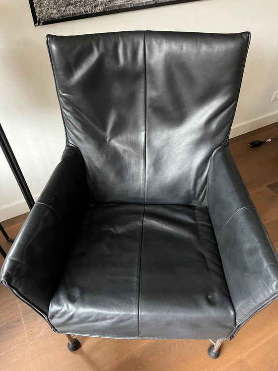 Image 1 of Montis: sillón Charlie de cuero negro - Gerard van den Berg