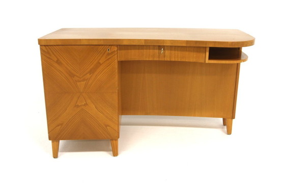 Image 1 of Scrivania scandinava in olmo, di Swedish Modern, Svezia, 1940