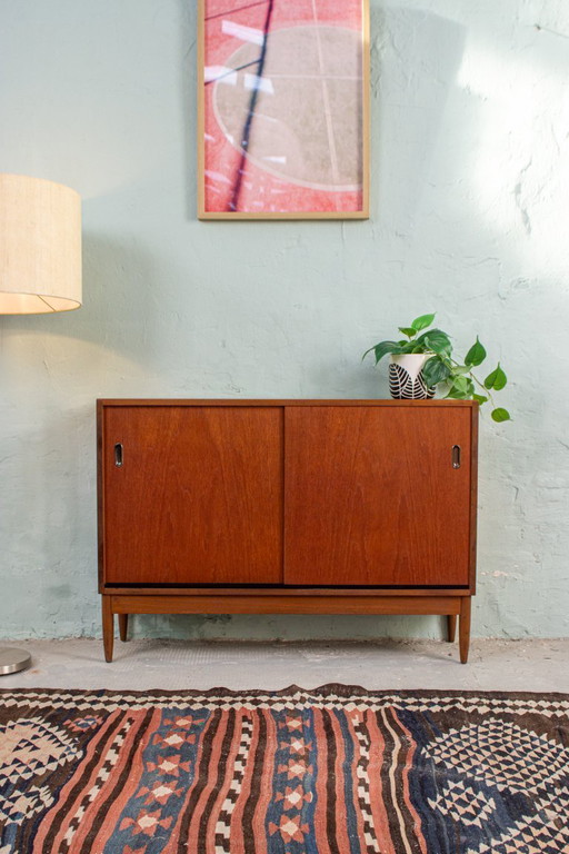 Vintage teak chest of drawers sideboard mid century 60s Danish